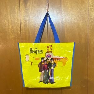 Beatles yellow submarine reusable grocery tote bag